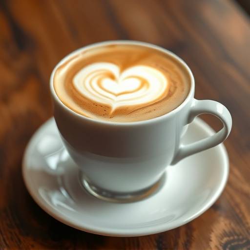Cappuccino cremoso servido en una taza de cerámica