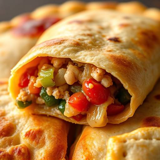 Empanada gallega rellena de atün, pimientos y cebolla